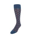 【送料無料】 トラファルガー メンズ 靴下 アンダーウェア Aurelien Square and Circle Patterned Mercerized Co...