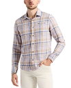 【送料無料】 バッファロー・デイビッド・ビトン メンズ シャツ トップス Men's Simbio Tailored Fit Long Sleeve Plaid...