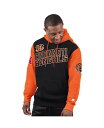 【送料無料】 スターター メンズ パーカー・スウェット アウター Men's Black Cincinnati Bengals Extreme Pullover Hoodie Black Orange