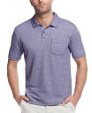 【送料無料】 ウェザープルーフ メンズ ポロシャツ トップス Men's Regular-Fit Twill Pocket Polo Shirt Peacoat...