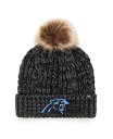 【送料無料】 47ブランド レディース 帽子 アクセサリー Women's Black Carolina Panthers Meeko Cuffed with ...