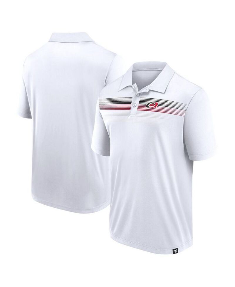 【送料無料】 ファナティクス メンズ ポロシャツ トップス Men's White Carolina Hurricanes Victory For Us Interlock Polo Shirt White