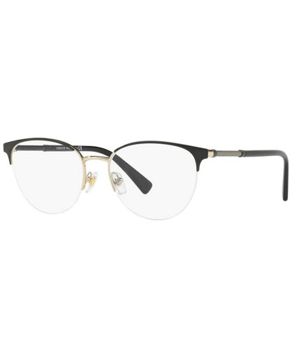 【送料無料】 ヴェルサーチ レディース サングラス・アイウェア アクセサリー VE1247 Women's Phantos Eyeglasses Black Gold 【送料無料】 ヴェルサーチ レディース サングラス・アイウェア アクセサリー VE1247 Women's Phantos Eyeglasses Black Gold