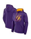 【送料無料】 ファナティクス メンズ パーカー・スウェット アウター Men's Purple Los Angeles Lakers Reserve Defender Pullover Hoodie Purple