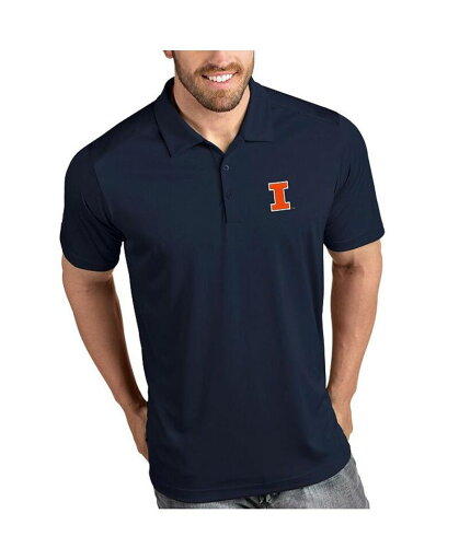 【送料無料】 アンティグア メンズ ポロシャツ トップス Men's Illinois Fighting Illini Tribute Polo Navy 【送料無料】 アンティグア メンズ ポロシャツ トップス Men's Illinois Fighting Illini Tribute Polo Navy