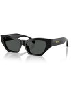 【送料無料】 ヴェルサーチ レディース サングラス・アイウェア アクセサリー Women's Large Sunglasses VE4488U Black