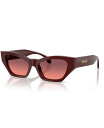 【送料無料】 ヴェルサーチ レディース サングラス・アイウェア アクセサリー Women's Large Sunglasses VE4488U Solid Re...