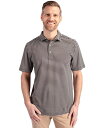 【送料無料】 カッターアンドバック メンズ ポロシャツ トップス Virtue Eco Pique Stripe Recycled Mens Tall Polo...