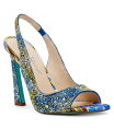 【送料無料】 ベッツィジョンソン レディース パンプス シューズ Women's Mina Rhinestone Peep Toe Evening Sandals Blue Tulip