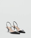 【送料無料】 マンゴ レディース サンダル シューズ Women's Vinyl Panel Heeled Shoes Black