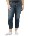 【送料無料】 シルバー ジーンズ レディース デニムパンツ ボトムス Plus Size Most Wanted Mid-Rise Ankle Jeans Indigo(4)