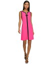 【送料無料】 カール ラガーフェルド レディース ワンピース トップス Women's Contrast Trim Sheath Dress Blk/sft W...