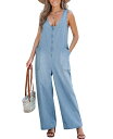 【送料無料】 カップシー レディース ジャンプスーツ トップス Women's Urban Daze Denim Jumpsuit Light/pastel b...