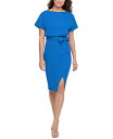 【送料無料】 ケンジー レディース ワンピース トップス Blouson Wrap Dress Cobalt(4)