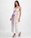 【送料無料】 エン セゾン レディース ワンピース トップス Women's Taylorann Printed Smocked-Back Dress Ivor...