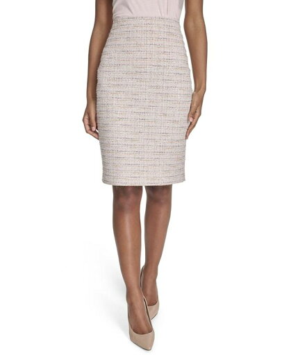 【送料無料】 カルバンクライン レディース スカート ボトムス Women's Tweed Pencil Skirt Soft Taupe Multi 【送料無料】 カルバンクライン レディース スカート ボトムス Women's Tweed Pencil Skirt Soft Taupe Multi