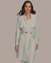 【送料無料】 ダナ キャラン ニューヨーク レディース ニット・セーター アウター Women's Long Belted Cardigan Cream