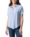 【送料無料】 グロリアバンデービルト レディース シャツ トップス Women's Daisy Printed Short-Sleeve Shirt Lt/pasblue
