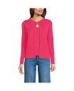 【送料無料】 ランズエンド レディース ニット・セーター アウター Women's Blend Scallop Edge Fitted Cardigan Swe...