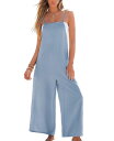 【送料無料】 カップシー レディース ジャンプスーツ トップス Women's Sky High Blue Jumpsuit Light/pastel blue
