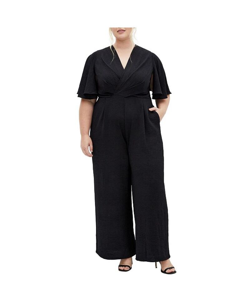 【送料無料】 シティーシック レディース ジャンプスーツ トップス Plus Size Braelynn Jumpsuit Black