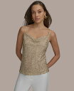 【送料無料】 ダナ キャラン ニューヨーク レディース シャツ トップス Women's Beaded Camisole Gold
