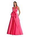 【送料無料】 マックダガル レディース ワンピース トップス Women's Sleeveless Deep V Satin Gown With Oversiz...