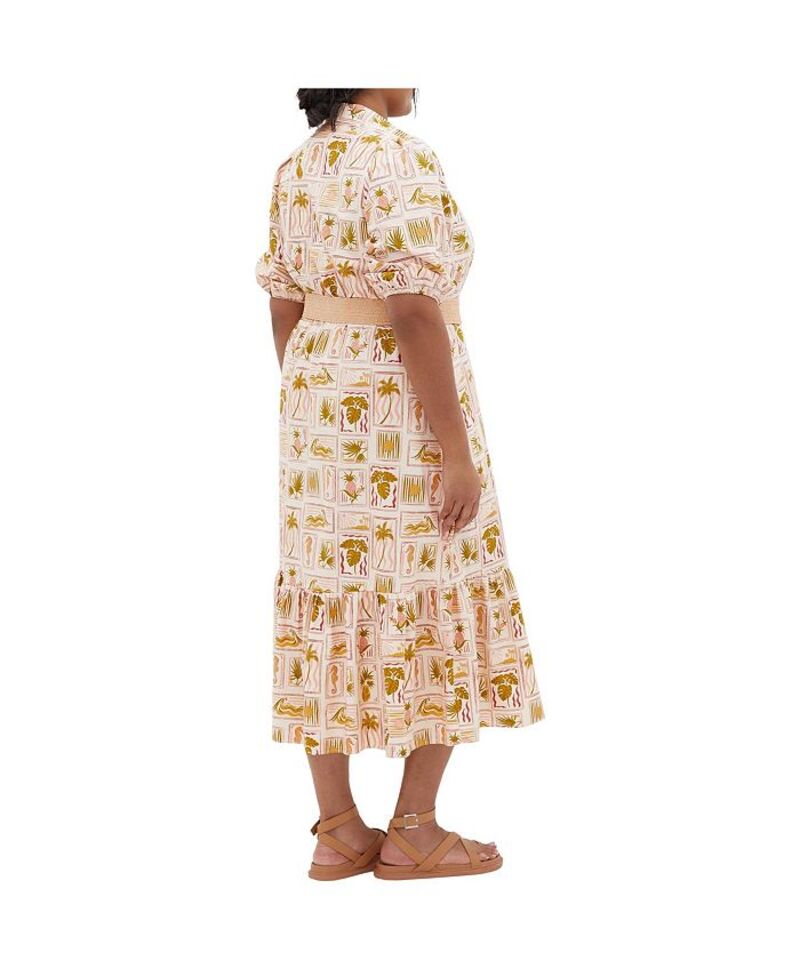 【送料無料】 シティーシック レディース ワンピース トップス Plus Size Anna Tropics Dress Cool tropics