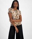【送料無料】 バースリー レディース シャツ トップス Women's Animal Print Mesh Top Barley Field Multi(4)