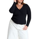 【送料無料】 エロクイ レディース ニット・セーター アウター Plus Size Elements Fitted Cardigan Black onyx