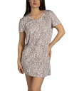 【送料無料】 タハリ レディース ナイトウェア アンダーウェア Women's Short Sleeve V-Neck Ribbed Nightshirt wi...