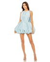 【送料無料】 マックダガル レディース ワンピース トップス Women's Sleeveless Taffeta Bubble Hem Mini Dress ...