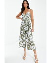 【送料無料】 クイズ レディース ジャンプスーツ トップス Women's Tropical Culotte Jumpsuit Green
