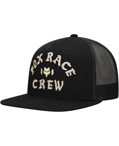 【送料無料】 フォックス メンズ 帽子 アクセサリー Men's Black Fox Racing Race Crew Trucker Snapback Hat Black 【送料無料】 フォックス メンズ 帽子 アクセサリー Men's Black Fox Racing Race Crew Trucker Snapback Hat Black