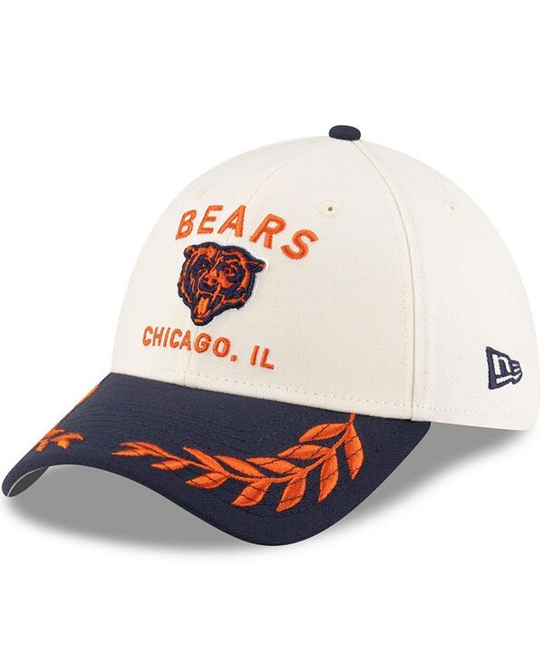 ニューエラ メンズ アクセサリー 帽子 New Era Men's Cream/Navy Chicago Bears 2025 NFL Draft 39THIRTY Flex Hat Cream Navy クリーム
