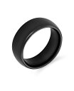 【送料無料】 ブリング メンズ リング アクセサリー Plain Simple Wide Dome Silver Black Gold Plated Titan...