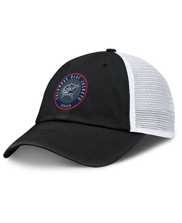 【送料無料】 ファナティクス メンズ ジャケット・ブルゾン アウター Men's Black Columbus Blue Jackets Averie Trucker Adjustable Hat Black