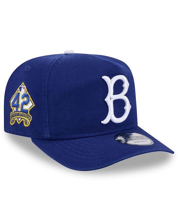 【送料無料】 ニューエラ メンズ 帽子 アクセサリー Men's Royal Brooklyn Dodgers 2025 Jackie Robinson Day Golfer Adjustable Hat Royal