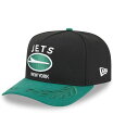 【送料無料】 ニューエラ メンズ 帽子 アクセサリー Men's Black/Green New York Jets 2025 NFL Draft A-Frame 9FIFTY Snapback Hat Black Green