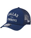 【送料無料】 ニューエラ メンズ 帽子 アクセサリー Men's Navy Dallas Cowboys Active Minimalist M-Crown A-Frame 9FORTY Adjustable Hat Navy