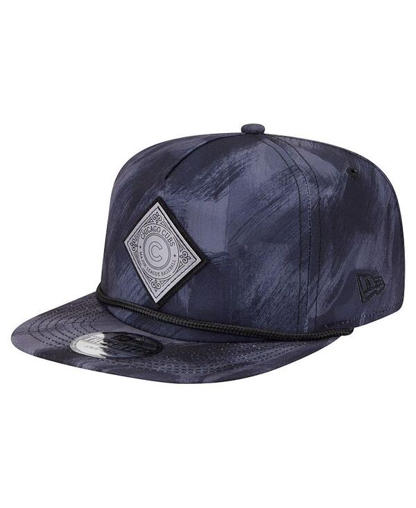 ニューエラ メンズ アクセサリー 帽子 プリント New Era Men's Navy Chicago Cubs Printed Golfer Snapback Hat Navy ネイビー(4)