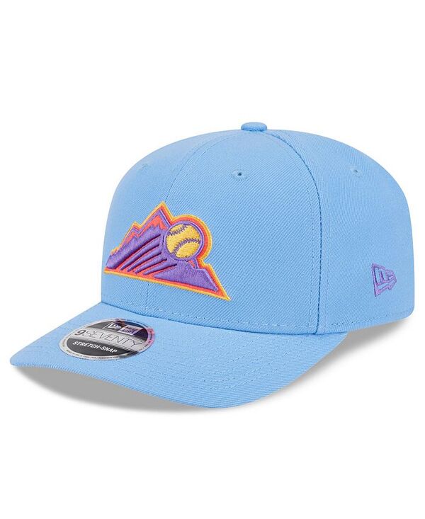 ニューエラ メンズ アクセサリー 帽子 New Era Men's Light Blue Colorado Rockies 2025 City Connect 9SEVENTY Adjustable Hat Light Blue ブルー(4)