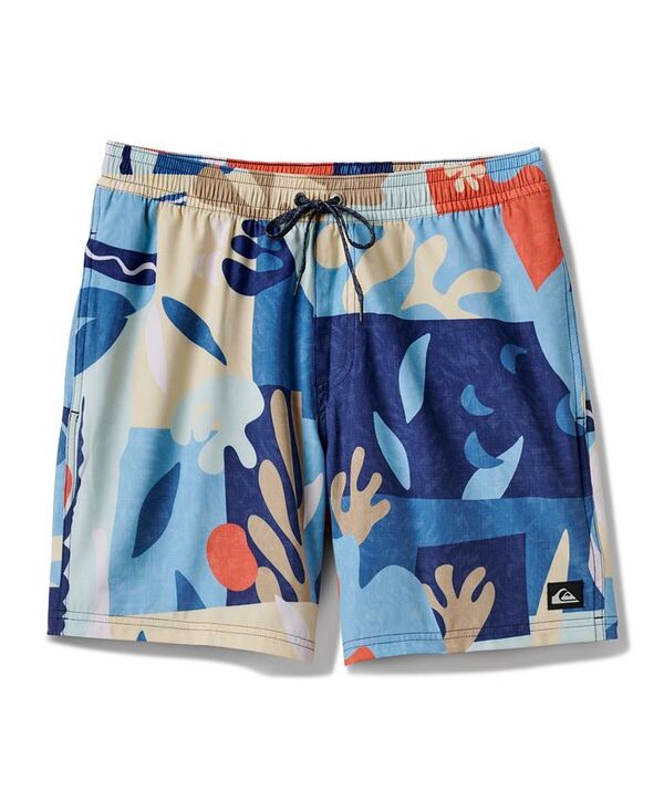 【送料無料】 クイックシルバー メンズ ハーフパンツ・ショーツ 水着 Men's Surfsilk Mix Volley 17 Nb Shorts Cream