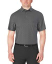 【送料無料】 ピージーエーツアー メンズ ポロシャツ トップス Men's Short Sleeve Micro Geo Print Polo Shirt Ca...