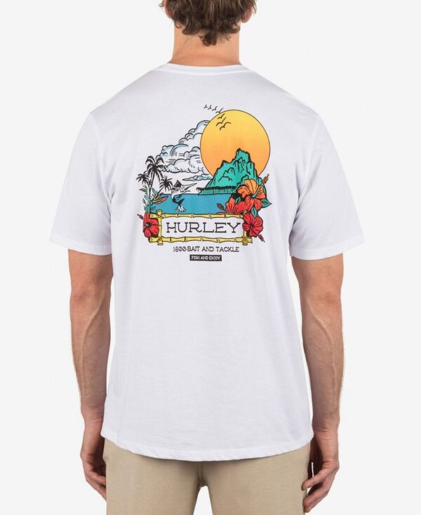 ハーレー メンズ トップス Tシャツ Hurley Men's Bait Short Sleeve T-Shirt White ホワイト