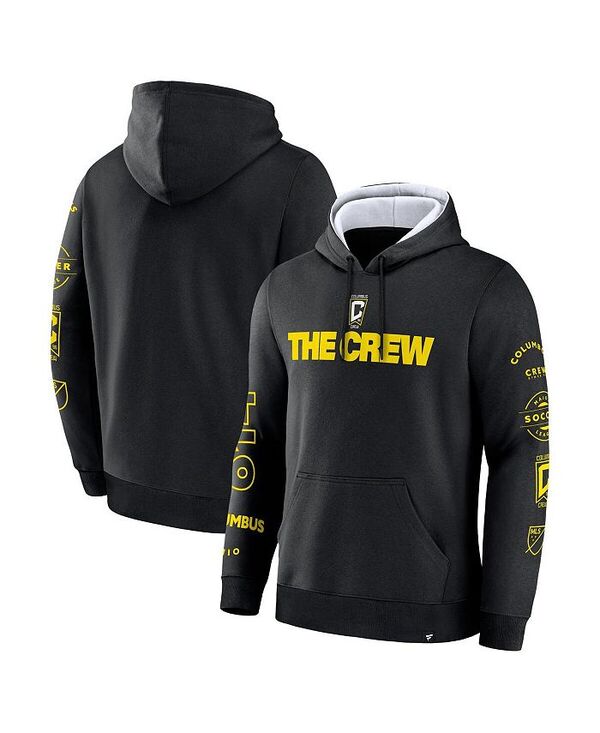 ファナティクス メンズ アウター パーカー・スウェット パーカー Fanatics Men's Black Columbus Crew Penalty Kick Legacy Pullover Hoodie Black ブラック