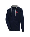 【送料無料】 アンティグア メンズ ジャケット・ブルゾン アウター Men's Navy Boston Red Sox Big Tall Victory Full-Zip Hoodie Jacket Navy