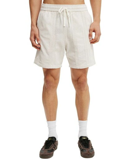 【送料無料】 コットンオン メンズ ハーフパンツ・ショーツ ボトムス Men's Elevated Easy Short Natural Vertical Weave 【送料無料】 コットンオン メンズ ハーフパンツ・ショーツ ボトムス Men's Elevated Easy Short Natural Vertical Weave