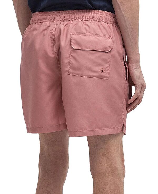 【送料無料】 バブアー メンズ ハーフパンツ・ショーツ 水着 Men's Staple Logo 5" Swim Trunks Pink Clay