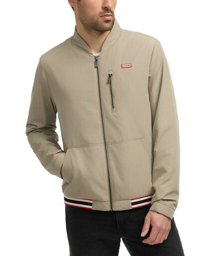 【送料無料】 ハンター メンズ ジャケット・ブルゾン アウター Men's Moorgate Zip Logo Bomber Jacket Laurel Oak 【送料無料】 ハンター メンズ ジャケット・ブルゾン アウター Men's Moorgate Zip Logo Bomber Jacket Laurel Oak
